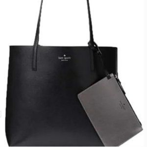 NWOT - Kate Spade Arch Maya Reversible Tote in Gunmetal